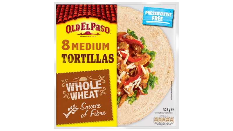 Eight Medium Tortillas Whole Wheat