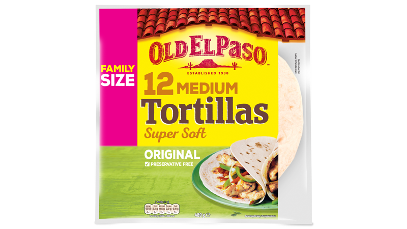 12 MEDIUM Tortillas Super Soft ORIGINAL FAMILY PACK
