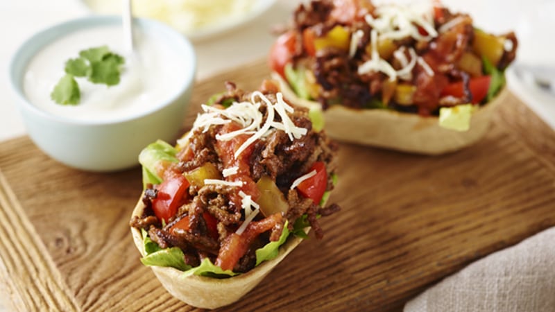 Mini Stand 'N Stuff™ -naudanliha-juusto Tortilla